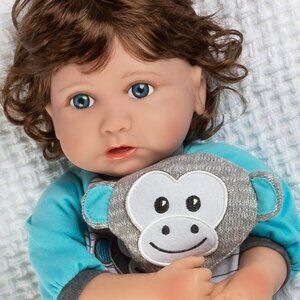 Reborn Toddler Boy Baby Doll in Gentle Touch  20 inches, 5-Piece Doll Gift Set